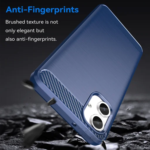  Samsung Galaxy A06 Kék Techsuit Karbon Szilikon tok - 5