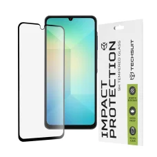  Techsuit - 111D Teljes Borítású / Teljes Ragasztású Üveg - Samsung Galaxy A06 - Fekete üvegfólia