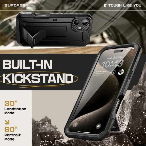  iPhone 16 Plus Fekete Supcase Unicorn Beetle Pro tok - 5