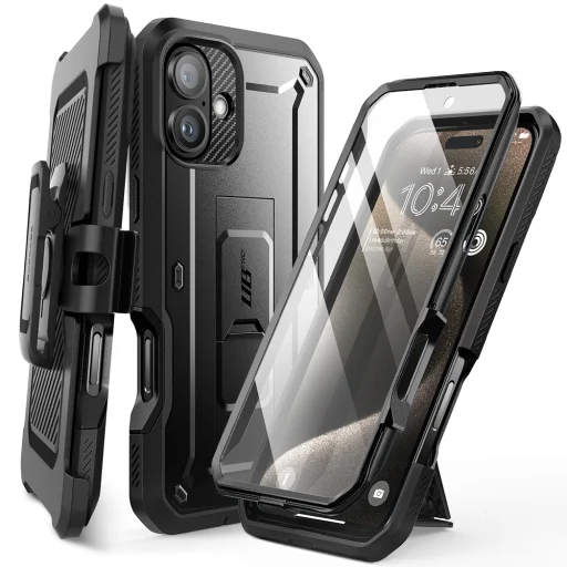  iPhone 16 Plus Fekete Supcase Unicorn Beetle Pro tok - 1