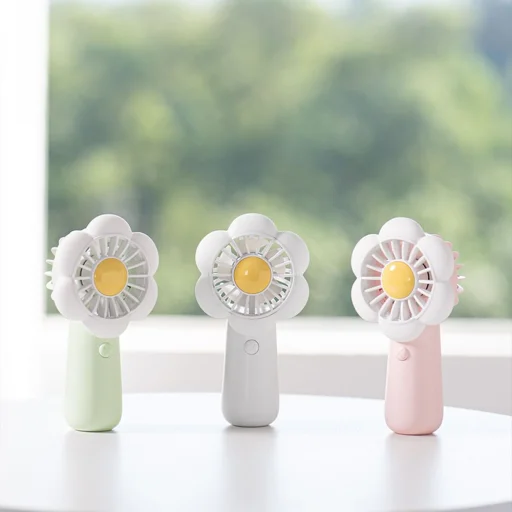 Hordozható ventilátor LLD-F83F rózsaszín - 2