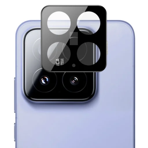  Techsuit - Teljes Kameravédő Üveg - Xiaomi 15 - Fekete üvegfólia - 2