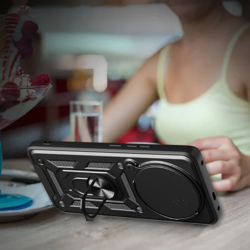  Techsuit - CamShield sorozat - Xiaomi Redmi Note 14 4G - Fekete tok - 3