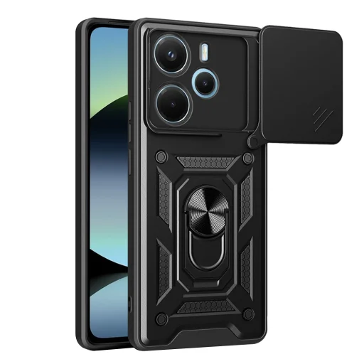  Techsuit - CamShield sorozat - Xiaomi Redmi Note 14 4G - Fekete tok - 1