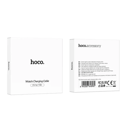 HOCO nabíjací kábel pre smart hodinky Y30 0,6 m biely - 4
