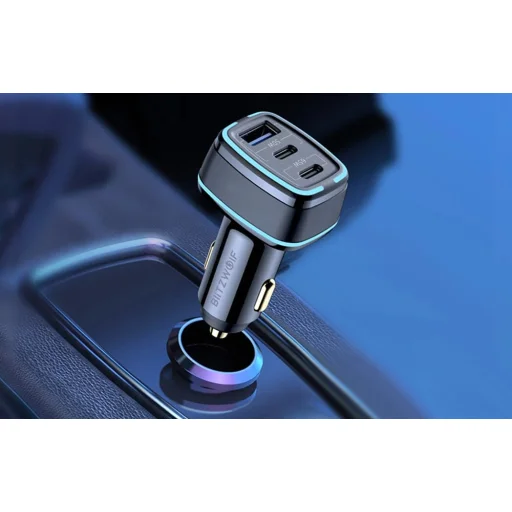 Autós Töltő BlitzWolf BW-BC4 115W 3-Port USB PD - 4