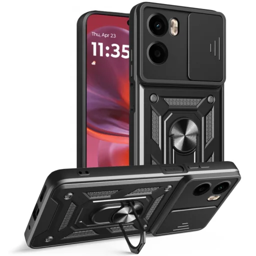Tech-protect Camshield Pro Motorola Moto G05 / E15 Fekete tok - 1