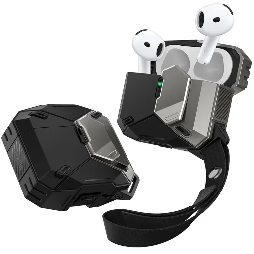  Apple AirPods 4 Fekete I-Blason Matrix tok - 2