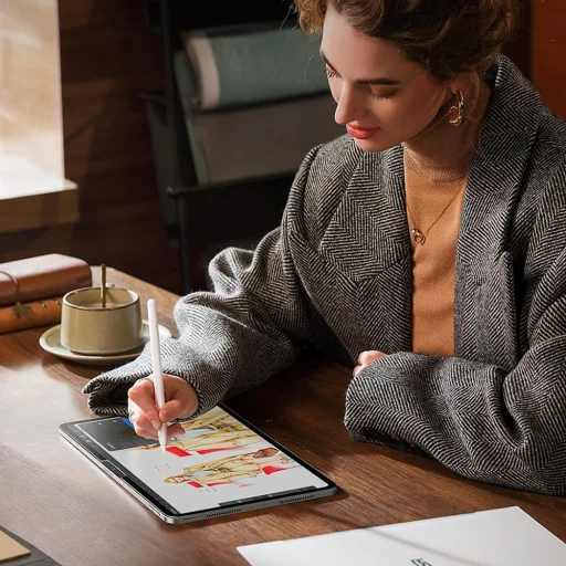  ESR - Papír-érzetű (2 darab) - iPad Pro 12.9 (2018 / 2020 / 2021 / 2022) / iPad Air 13 (2024) - Matt Átlátszó kijelzővédő - 5