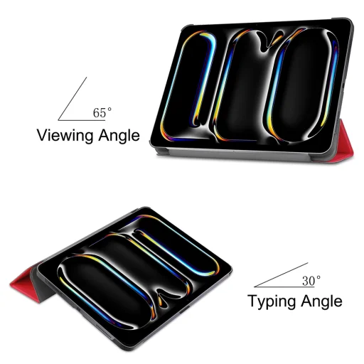  Techsuit - FoldPro - iPad Pro 13 (2024) - Piros tok - 5