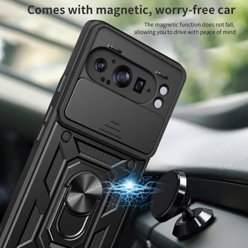  Techsuit - CamShield sorozat - Google Pixel 9 Pro XL - Fekete tok - 6