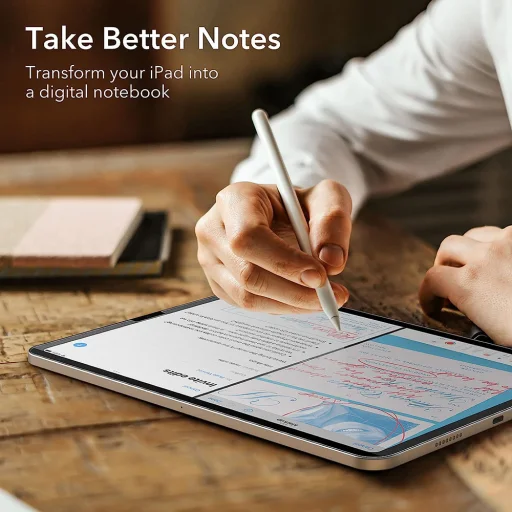  ESR - Papírérzetű mágneses - iPad Air 11 (2024) - Átlátszó kijelzővédő - 6