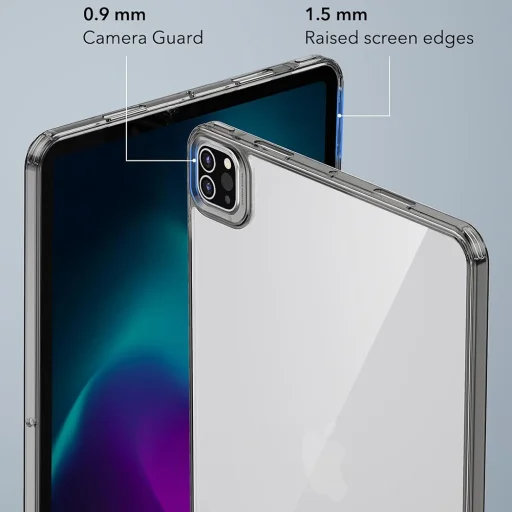  ESR - Klasszikus Hibrid - iPad Pro 13 (2024) - Átlátszó Fekete tok - 5