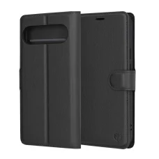  Techsuit - Bőr Folio - Google Pixel 9 Pro XL - Fekete tok