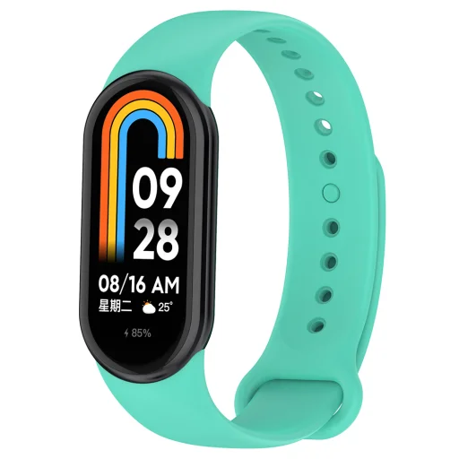  Techsuit - Óraszíj (W014) - Xiaomi Mi Band 8 / 8 NFC / 9 / 9 NFC - Türkiz Zöld - 1