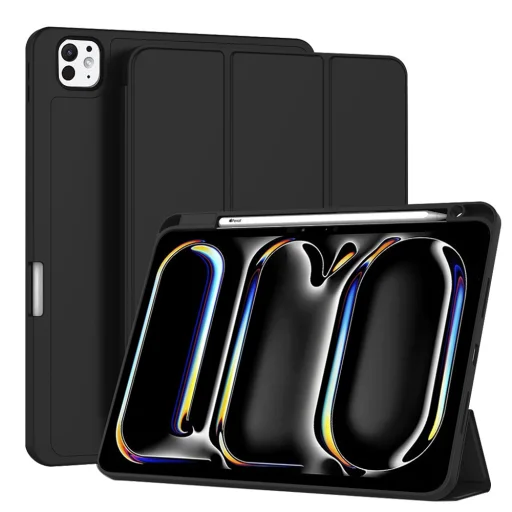  Techsuit - Flex Trifold (ceruzatartóval) - iPad Pro 11 (2024) - Fekete tok - 1