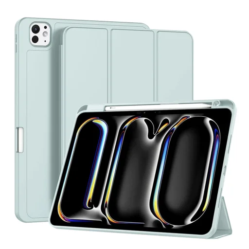  Techsuit - Flex Trifold (ceruzatartóval) - iPad Pro 11 (2024) - Égszínkék tok - 1