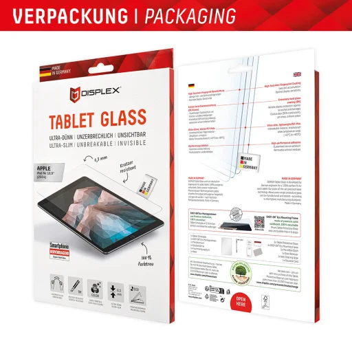  Displex - Prémium Tablet FlexiGlass - iPad Air 11 (2024-2026) - Átlátszó üvegfólia - 7