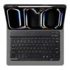  Techsuit - CozyTab tok (ceruzatartóval/RGB vezeték nélküli mágneses billentyűzet) - iPad Pro 11 (2024) - Fekete thumbnail