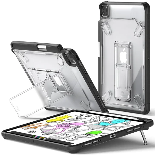  Ringke - Fusion Sketch Állvány - iPad Pro 11 (2024) - Fekete tok - 1