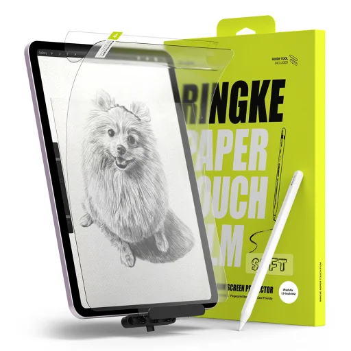  Ringke - Papírszerű Érintésű Fólia - iPad Air 13 (2024-2026) - Matt Átlátszó üvegfólia - 1