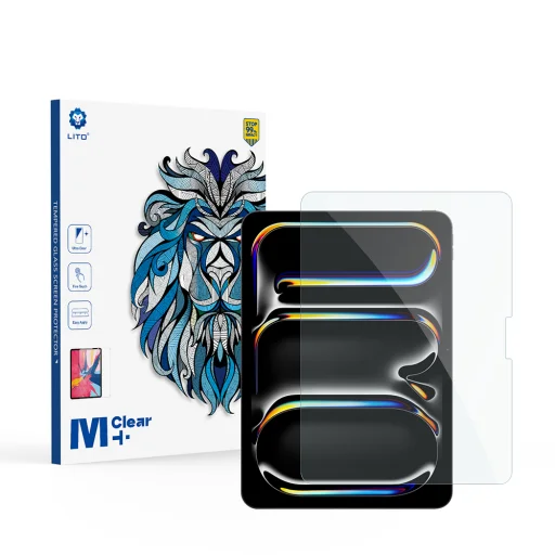  Lito - 2.5D Klasszikus Üveg - iPad Pro 11 (2024) - Átlátszó üvegfólia - 1