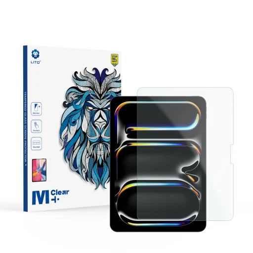  Lito - 2.5D Klasszikus Üveg Matt - iPad Pro 11 (2024) - Átlátszó üvegfólia - 1