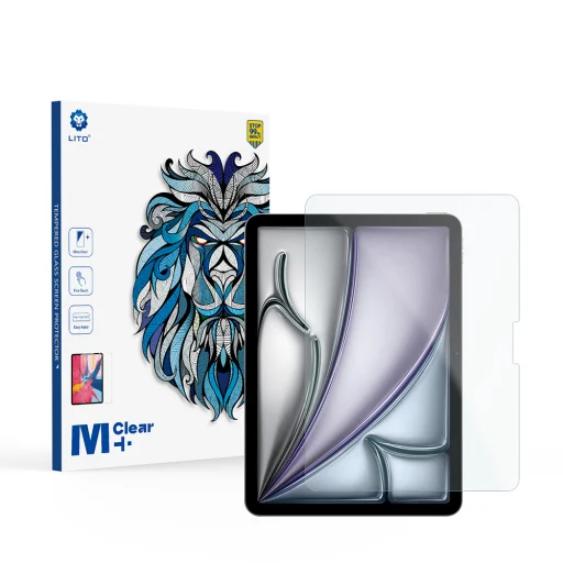  Lito - 2.5D Klasszikus Üveg Matt - iPad Air 11 (2024-2026) - Átlátszó üvegfólia - 1