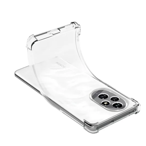 Techsuit - Ütésálló Átlátszó Szilikon - Honor 200 Pro - Átlátszó tok - 3