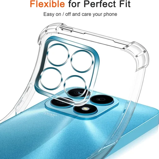 Techsuit - Ütésálló Átlátszó Szilikon - Honor X8a - Átlátszó tok - 5