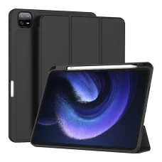  Techsuit - Flex Trifold (ceruzatartóval) - Xiaomi Pad 6 / Pad 6 Pro - Fekete tok