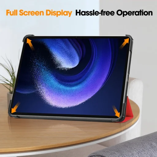  Techsuit - FoldPro - Xiaomi Pad 6 / Pad 6 Pro - Piros tok - 3