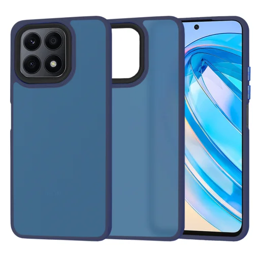  Honor X8a Mélykék Techsuit HaloFrost Sorozat tok - 1