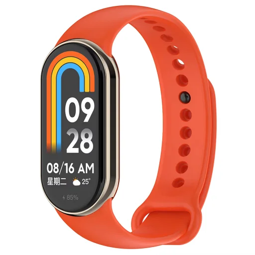  Techsuit - Óraszíj (W014) - Xiaomi Mi Band 8 / 8 NFC / 9 / 9 NFC - Korall - 1