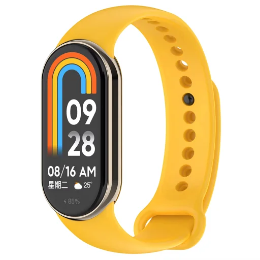  Techsuit - Óraszíj (W014) - Xiaomi Mi Band 8 / 8 NFC / 9 / 9 NFC - Sárga - 1
