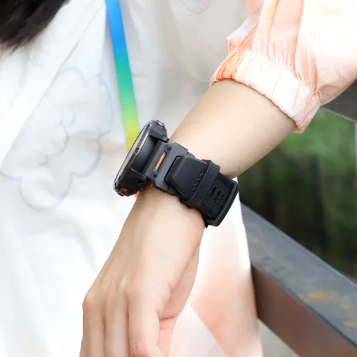  Techsuit - QuickFit 26 mm-es óraszíj (W068) - Garmin Fenix 3/3 HR/5X/5X Plus/6X/6X Pro/7X/7X Pro Solar - Fekete - 6