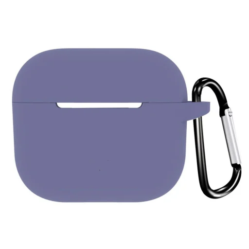  Techsuit - Szilikon Tok - AirPods 4-hez, Sima Ultrakönnyű Anyag - Éjféli Kék tok - 1