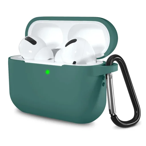  Techsuit - Szilikon tok - AirPods Pro 1 / 2-hez, sima ultravékony anyag - Türkiz - 1