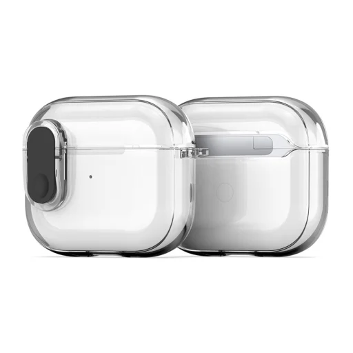  Dux Ducis - PECL Series tok - Apple AirPods 4 - Átlátszó Fekete - 1