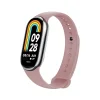 Rögzített - Szilikon szíj - Xiaomi Mi Band 8 / 8 NFC / 9 / 9 NFC - Rózsaszín thumbnail