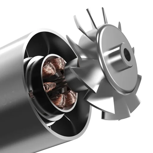  Techsuit - Szuper Jet Ventilátor (BL-015) - Vezeték nélküli, 3 állítható sebességgel, 80W, 130000RPM - Fekete - 6