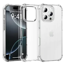  Techsuit - Ütésálló Átlátszó Szilikon - iPhone 16 Pro - Átlátszó tok