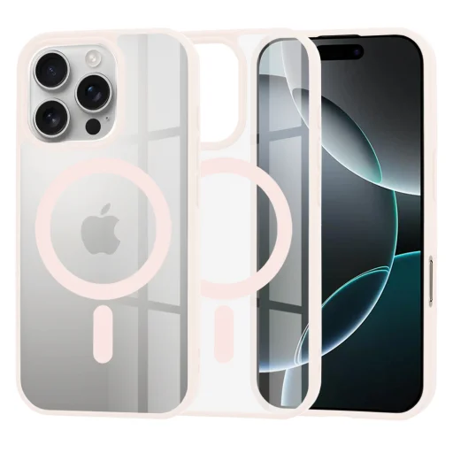  Techsuit - MagSafe Pro - iPhone 16 Pro - Natúr rózsaszín tok - 1