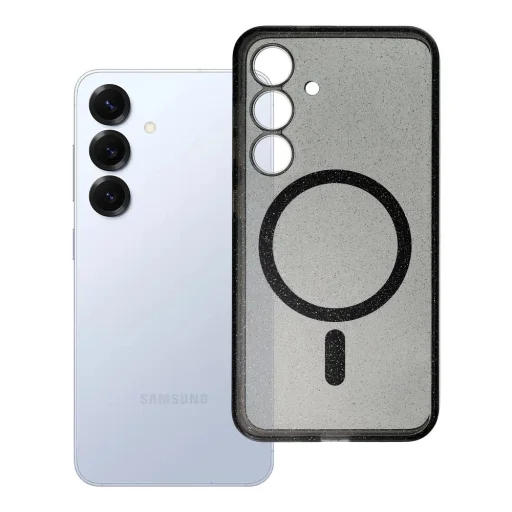 Puzdro CLEAR MAG COVER kompatibilné s MagSafe SAMSUNG S25 čierne - 4