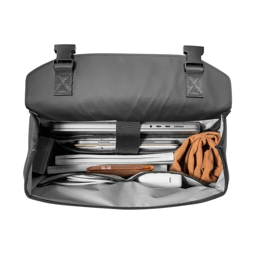 Tomtoc - Flip Laptop Hátizsák (T64M1D1) - Felső Fogantyúval, 16″, 18l - Fekete - 4