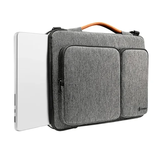 Tomtoc - Defender Laptop Táska (A42F2G3) - Vállpánttal és Kis Kártyazsebbel, 16" - Szürke - 3