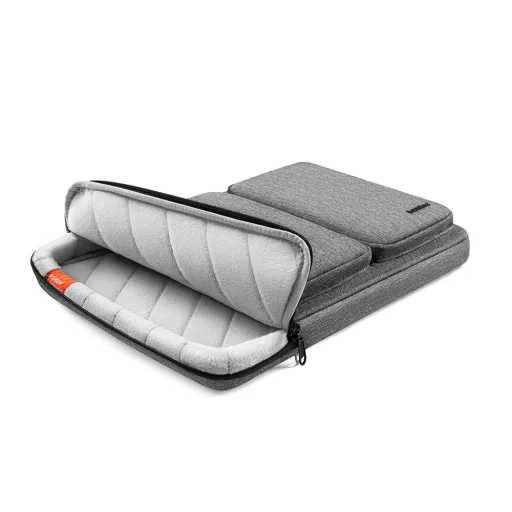 Tomtoc - Defender laptop aktatáska (A42E1G3) - vállpánttal és kis kártyazsebbel, 15,6" - szürke - 6