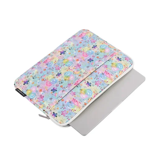  CanvasArtisan - Laptop tok (H80-11) - 13-14 hüvelykes eszközökhöz, Cipzáras, Poliészter - Többszínű - 4