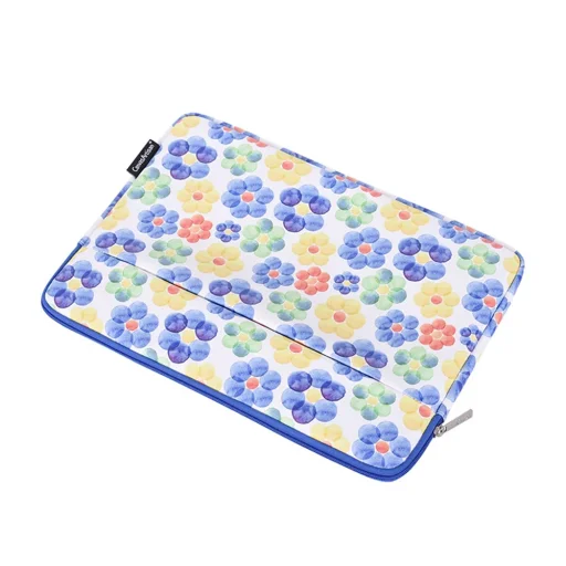 CanvasArtisan - Laptop tok (G51-11) - 13-14 hüvelykes eszközökhöz, cipzáras, öko-bőr - Többszínű - 2