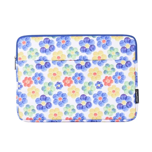  CanvasArtisan - Laptop tok (G51-11) - 13-14 hüvelykes eszközökhöz, cipzáras, öko-bőr - Többszínű - 5